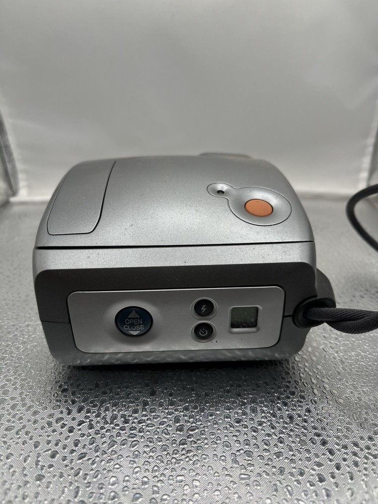 Polaroid One Instant Camera Silver 100mm Focus Range 3ft Untested As-is