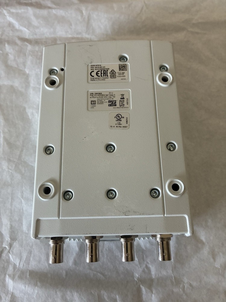 Axis Communications M7014 4-Channel Surveillance Video Encoder No Box See Photos
