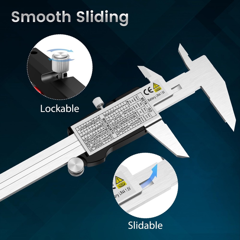 Housolution Digital Caliper 6 Inch, Measuring Tool Industrial 150mm