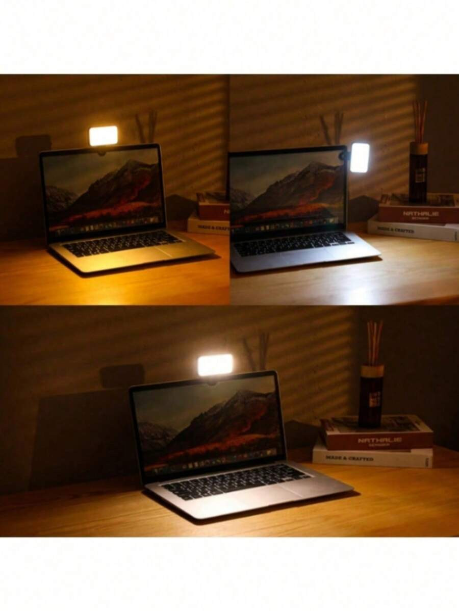 Portable Mini LED Fill Light Mobile Phone Clip-On Selfie Light USB Rechargeable