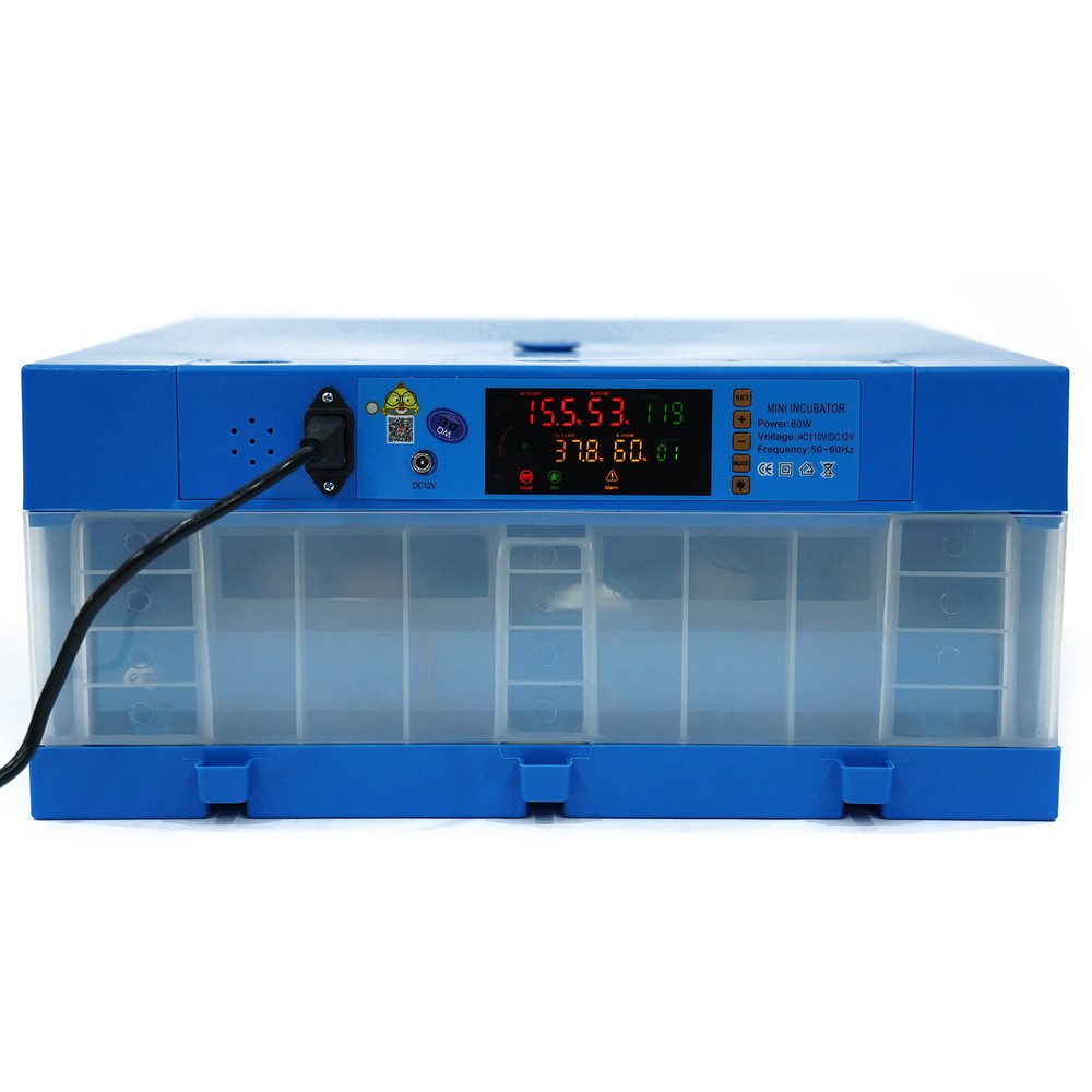 Digital Fully Automatic 64 Egg Incubator Egg Hatching Machine Chicken 12V/110V