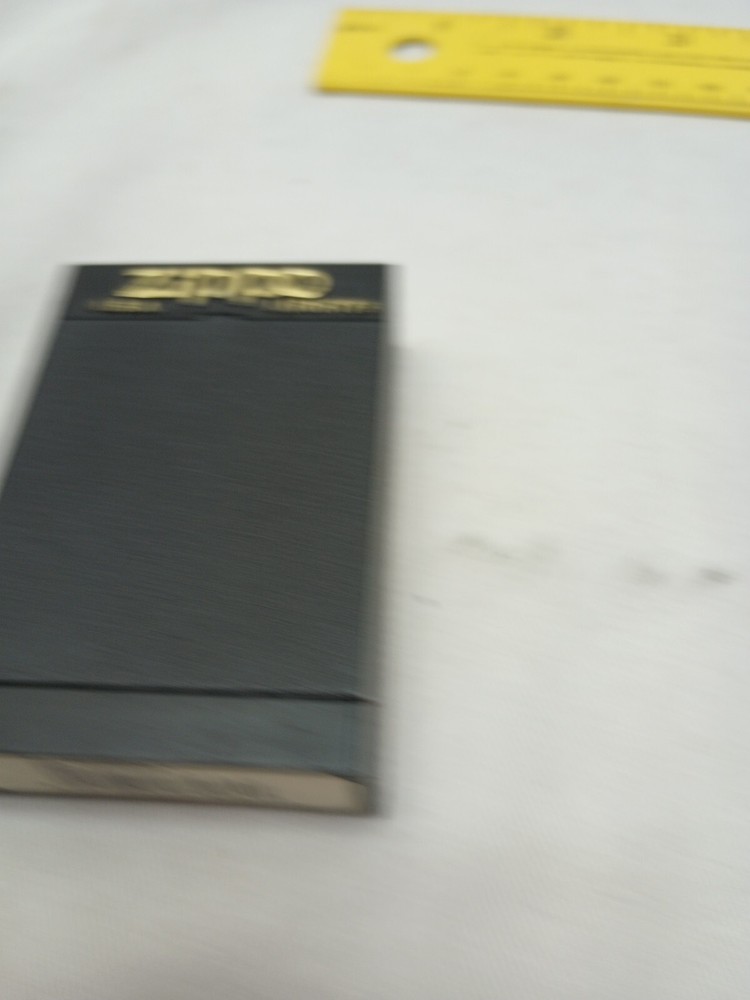 Genuine ZIPPO Brushed Chrome Refillable Windproof Lighter Needs New Flint