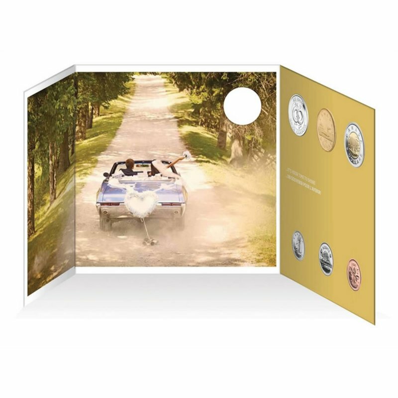 2012 Canada Wedding 6-coin Gift Set with struck 25ct