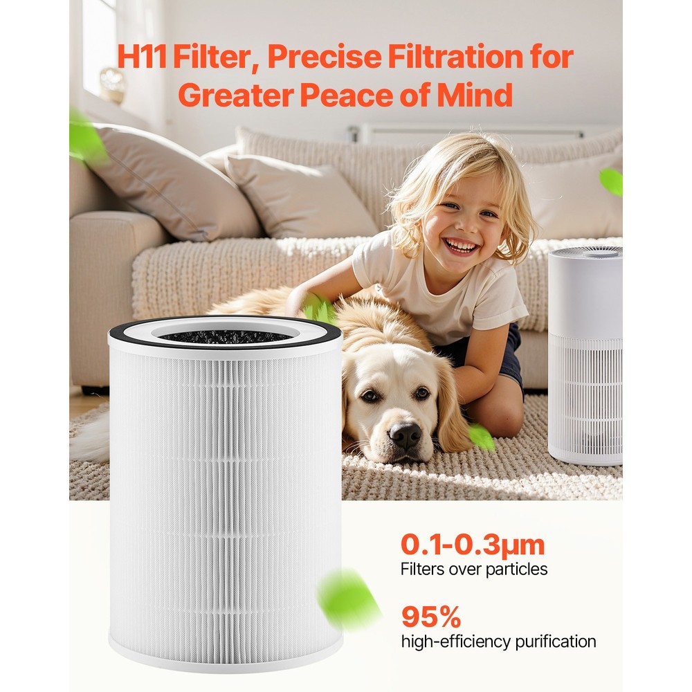 Uimoso Dual-function Air Cleaner Replacement H11 Filter with PET Pre-Filter