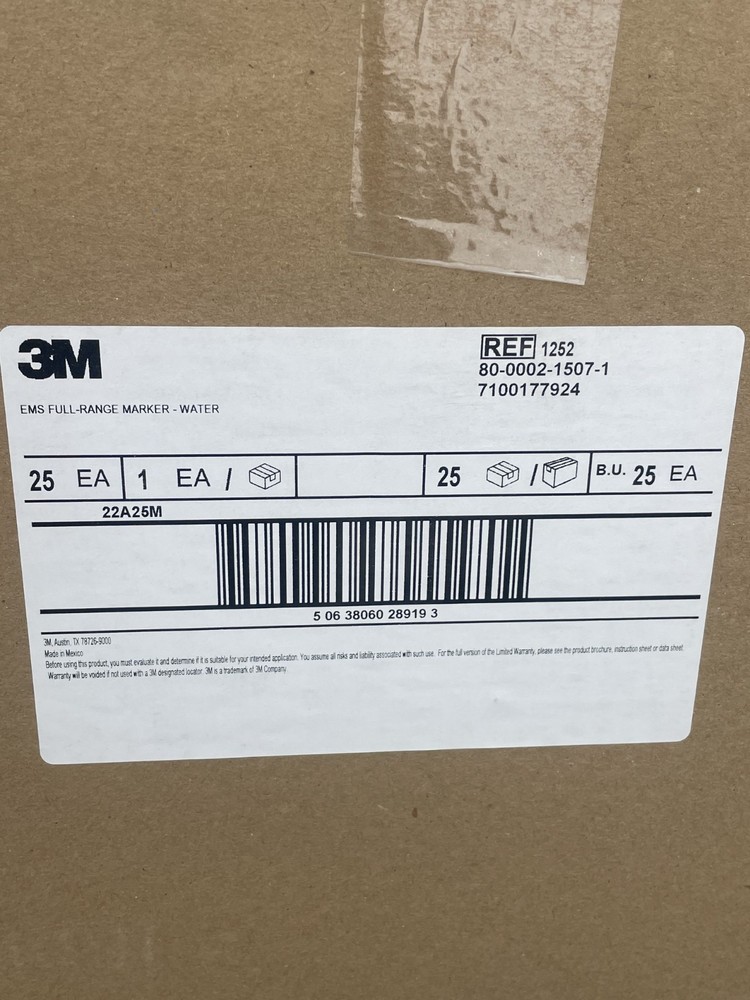 3M 1252 EMS Full Range Electronic Potable Water Marker System 25pk