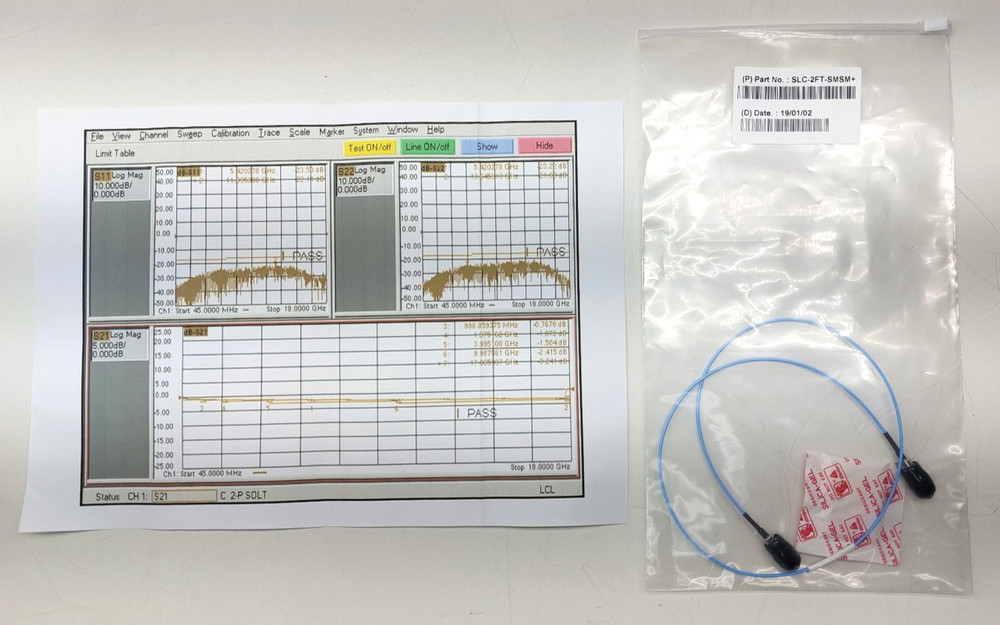 Mini-Circuits RF Cable Assemblies SLC-2FT-SMSM+