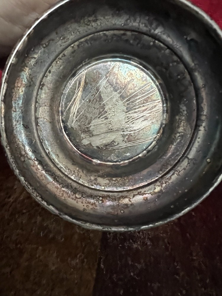 VIKING PLATE SILVER ON E P COPPER LEAD MOUNTS TEA POT Made Canada