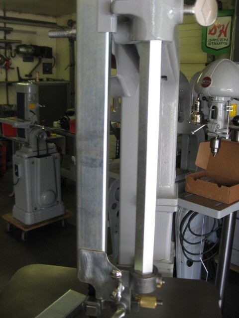RISER KIT FOR A VINTAGE DELTA 14” BAND SAW WITH A 7/8" HEX GUIDE POST