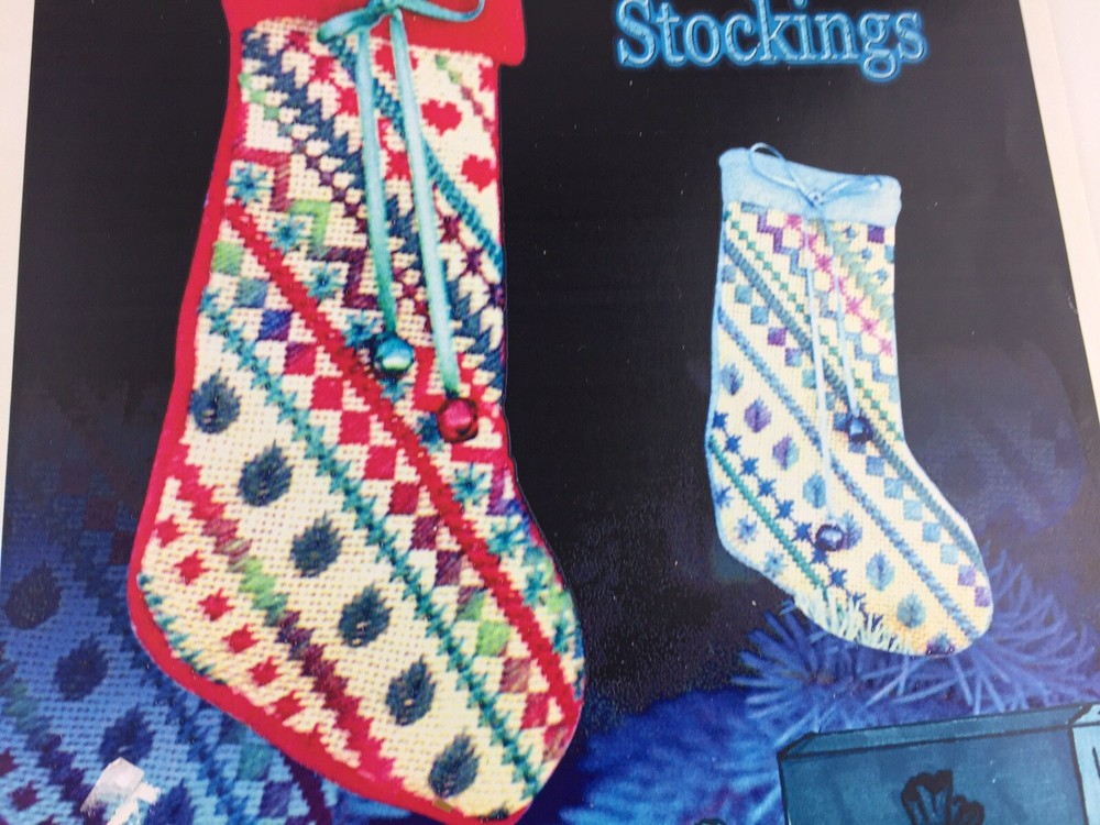 Northern Pine Design Christmas Stocking Needlepoint Pattern