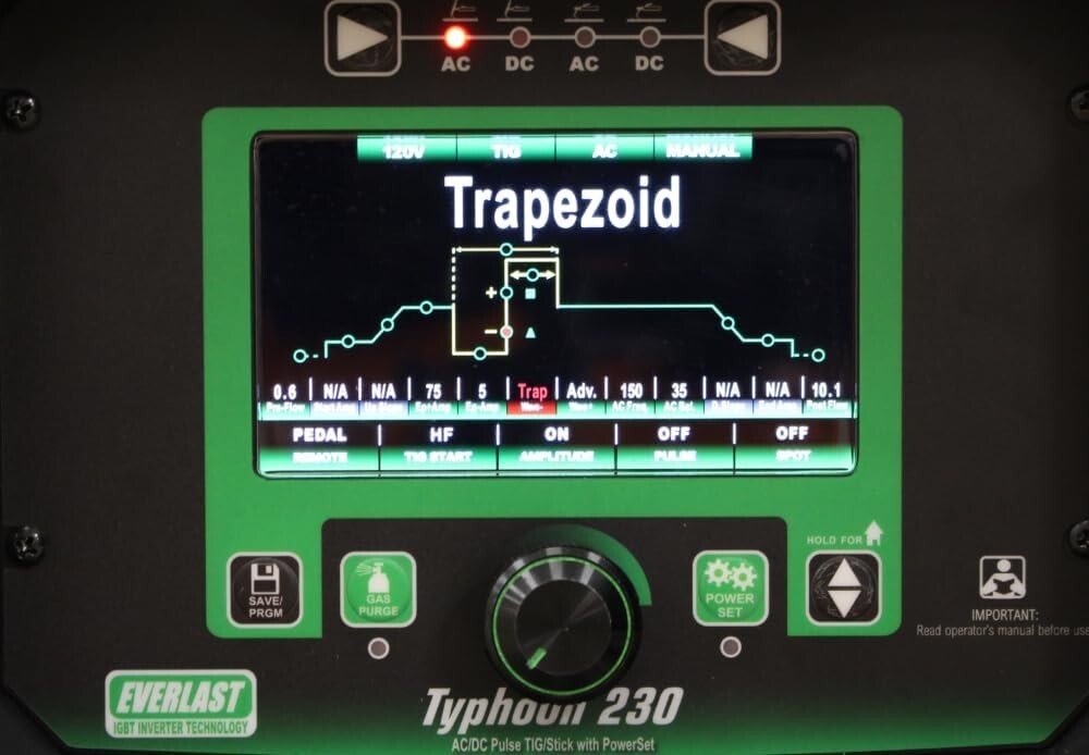 Typhoon 230 TIG/Stick Welder Machine - 120/240 Dual Voltage Welding Tool