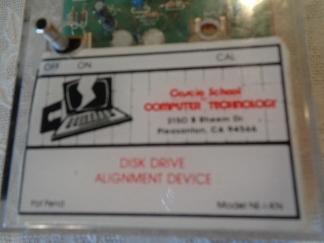 Cascio School Computer Technology Disk Drive Alignment Device Model NE-I-KN