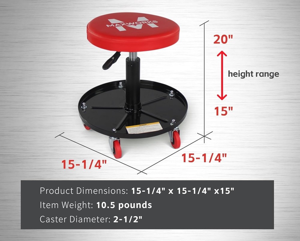 /Creeper with Adjustable Height - 300 lb Capacity