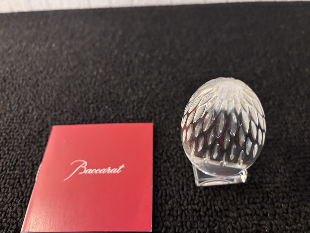 Baccarat Clear Cut Crystal Egg Baccarat Model3