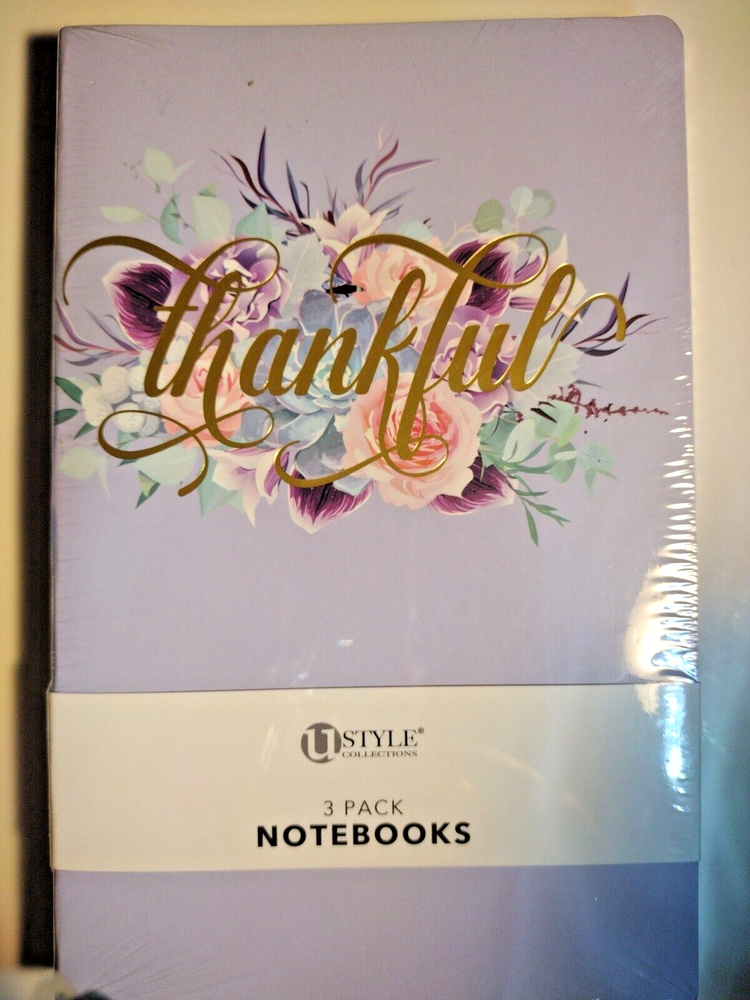 Ustyle Collections 3 Pack Notebook 40 Sheets Per Notebook lined, Dotted, & Blank