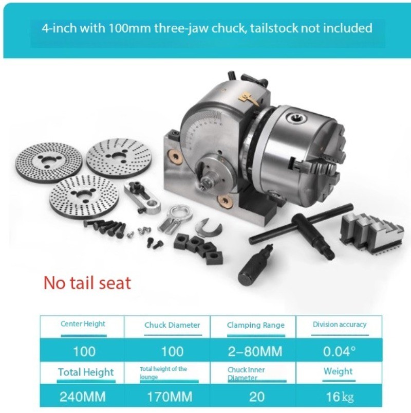 Small Milling Machine Indexing Head for Vertical and Horizontal Applications
