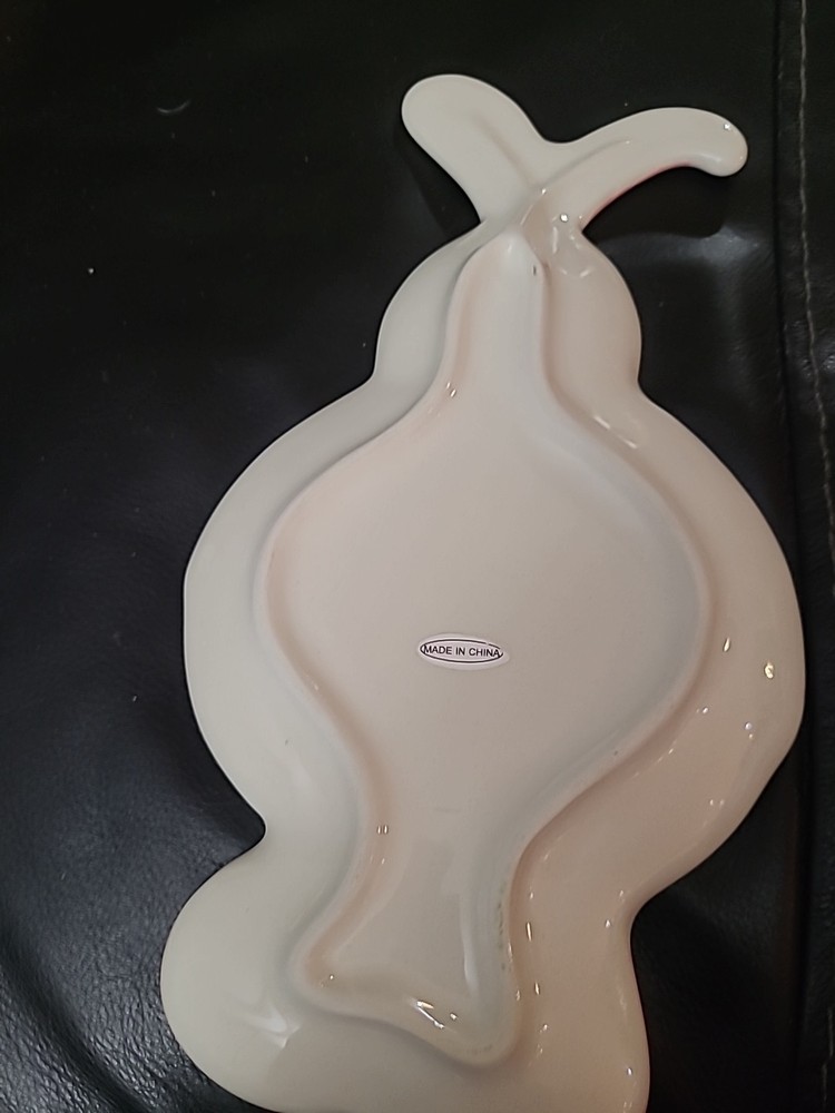 Ceramic Easter Bunny Plate Decor
