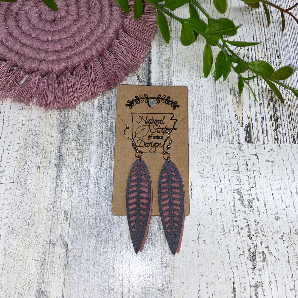 Handmade Boho Felt Dangle Earrings