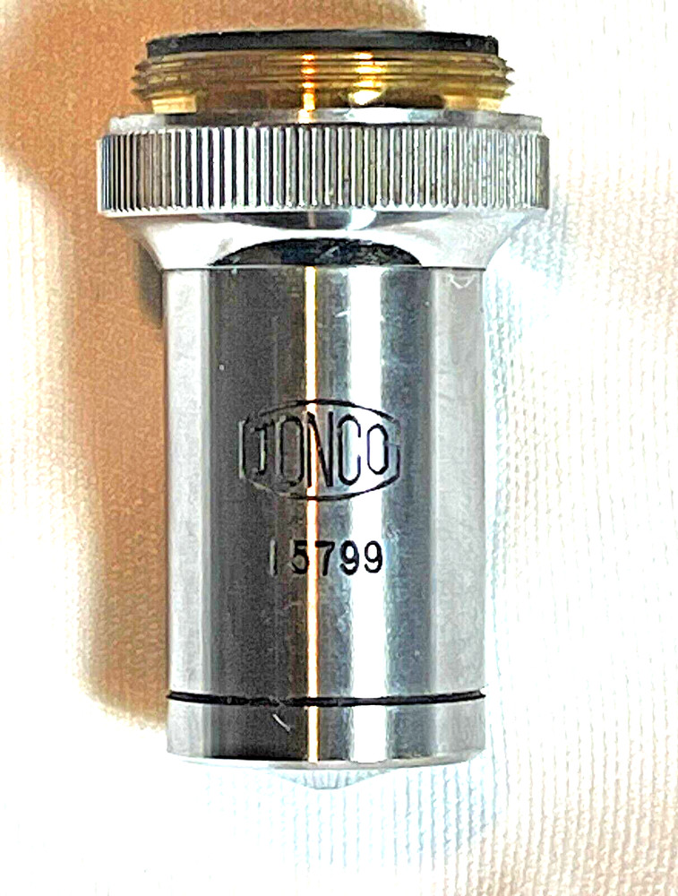 Lightly Used Jonco Oil Immersion 100 Microscope Objective Made in Japan