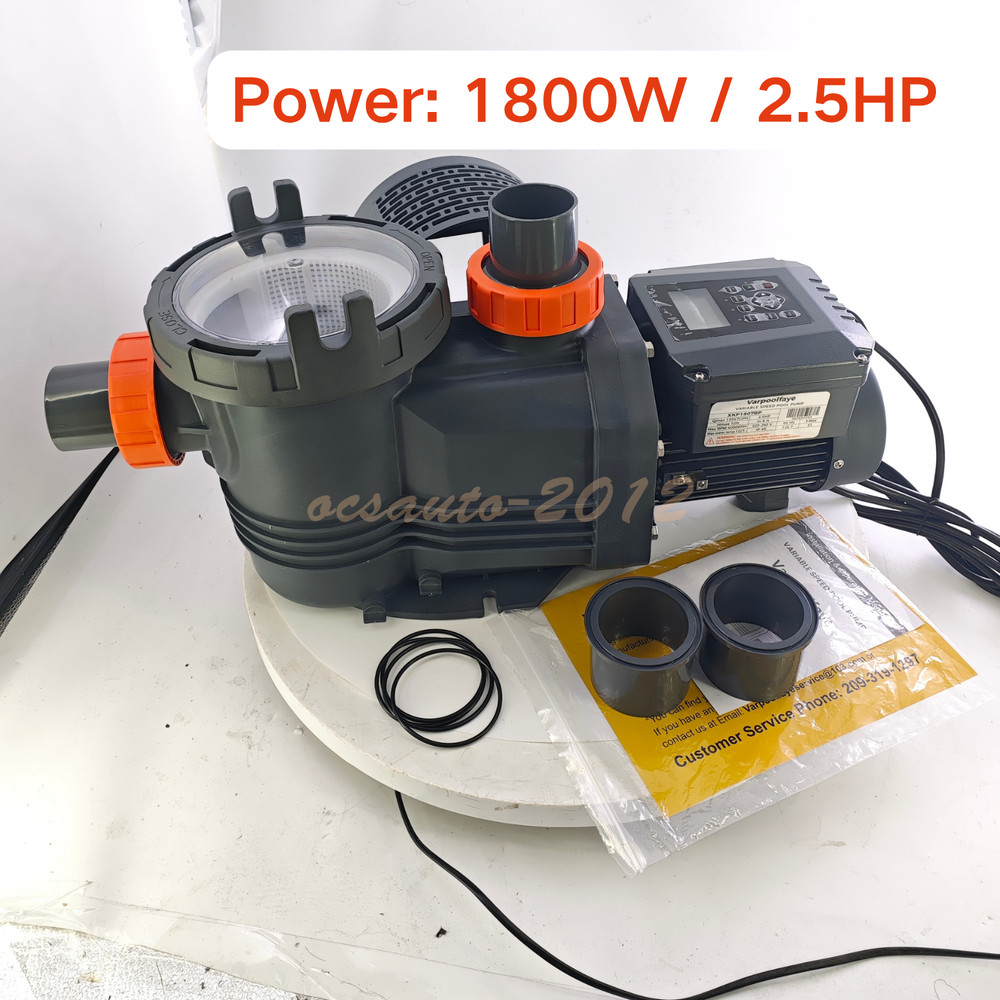 NEW 2.5HP 10567GPH High Flow Energy Efficient Pool Pump Variable Speed Pool Pump