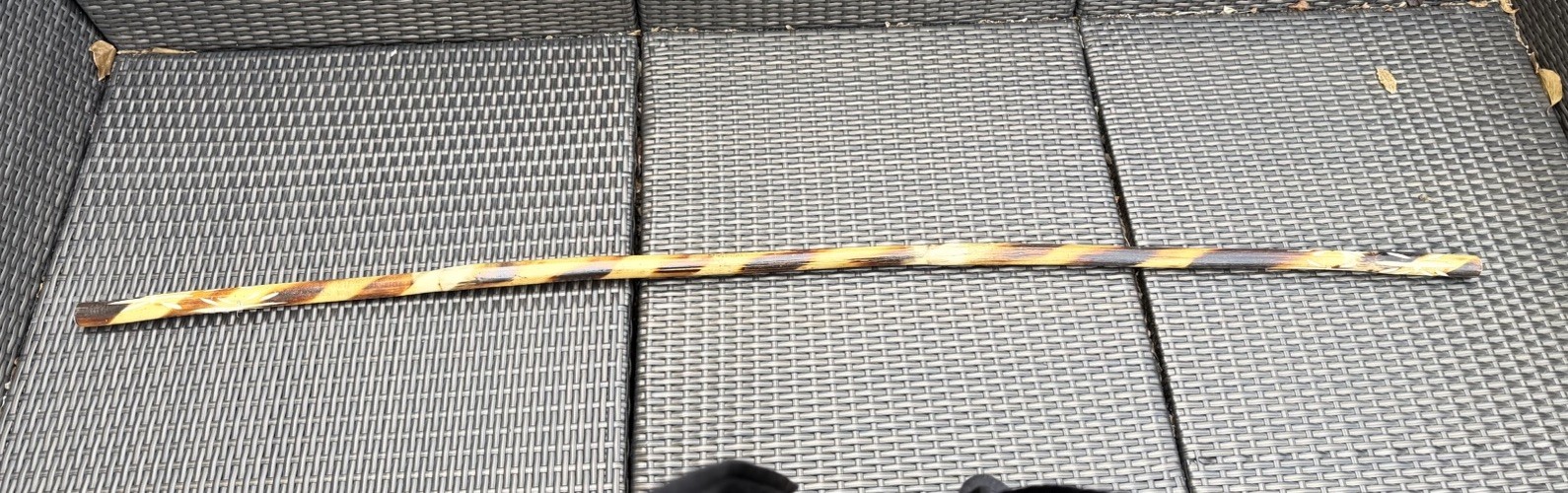 Unused Traditional Martial Arts Weapon Carved Wood Fighting Training Stick Bo 60