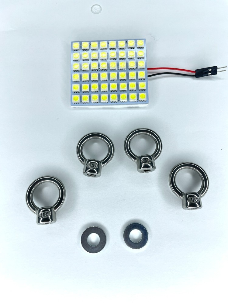 Mounting Nuts and LED Lights for Molle Panel