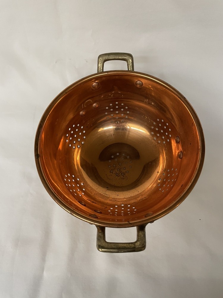 Vintage copper colander