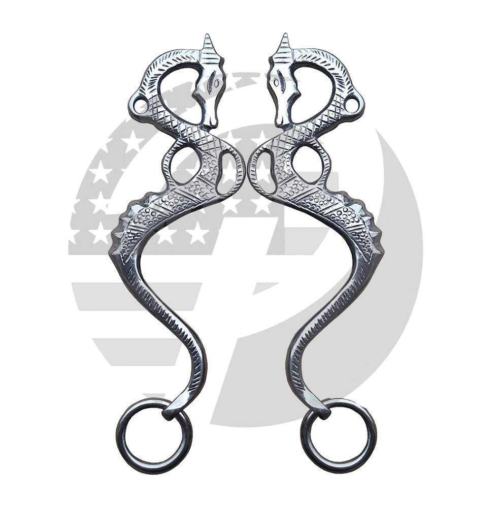 DRAGO Hackamore Bit Replacement Cheeks Bitless Horse Bit English Western