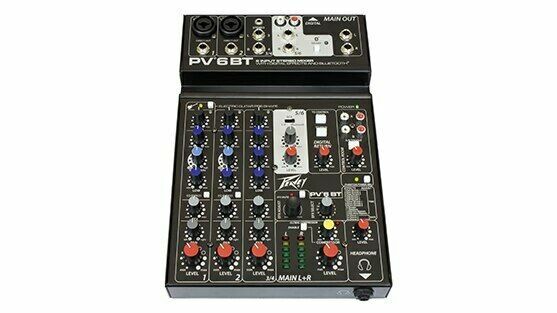 PEAVEY PV 6 BT MIXER WITH BLUETOOTH AND EFFECTS