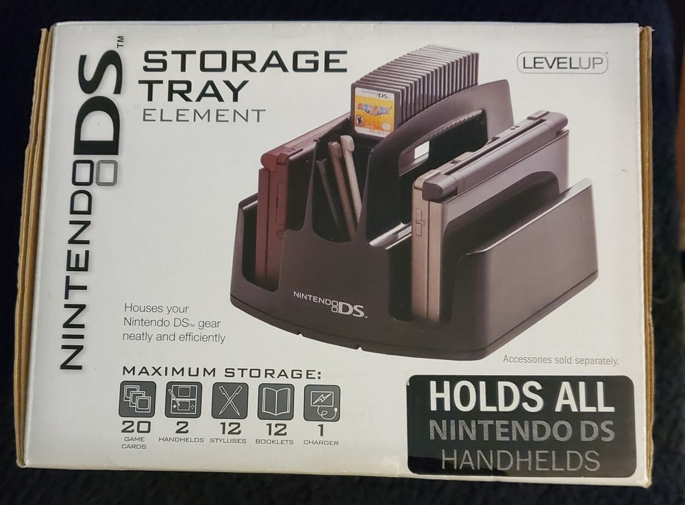 Nintendo DS Storage Tray Element Level Up Open Box