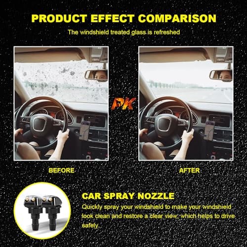 2pcs Front Windshield Washer Nozzles, Front Windshield Washer Nozzle kit and