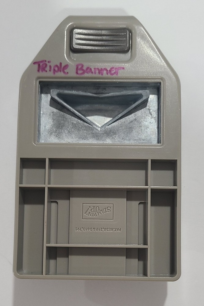 Stampin' Up! Triple Banner Punch Flat Locking