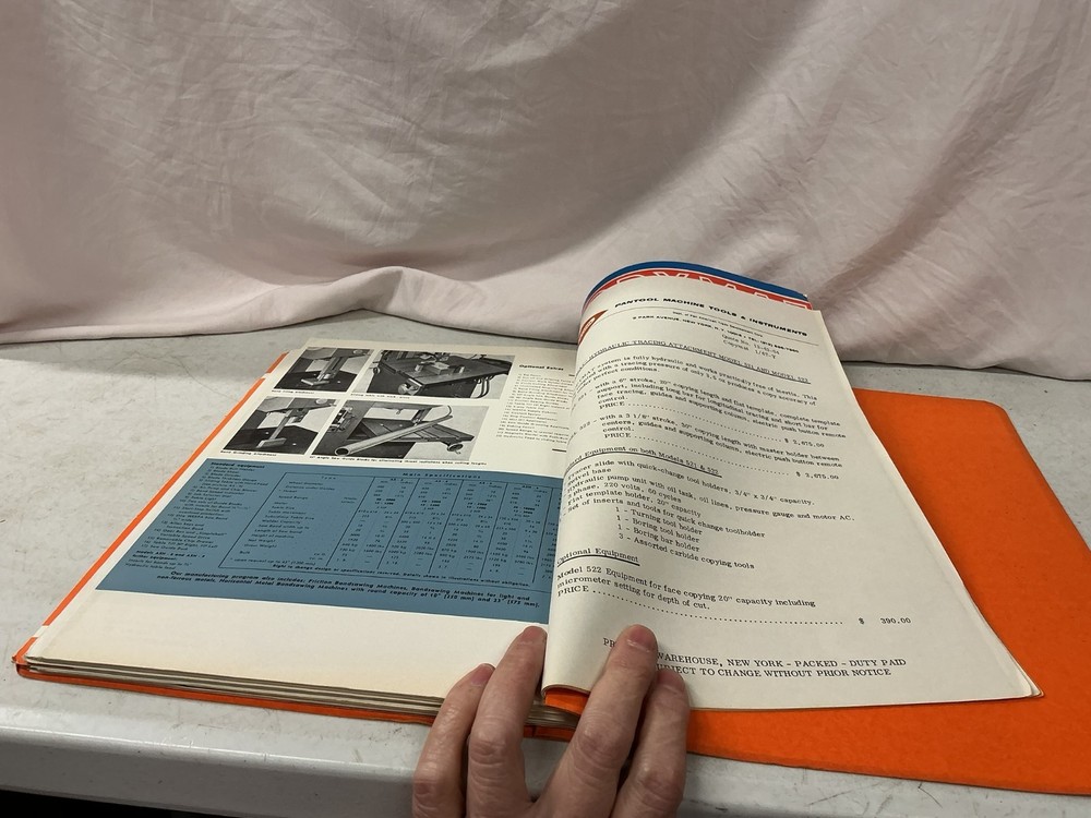 Pantool Machine Tools & Instruments Catalog Manual Lathes Grinders Balancing