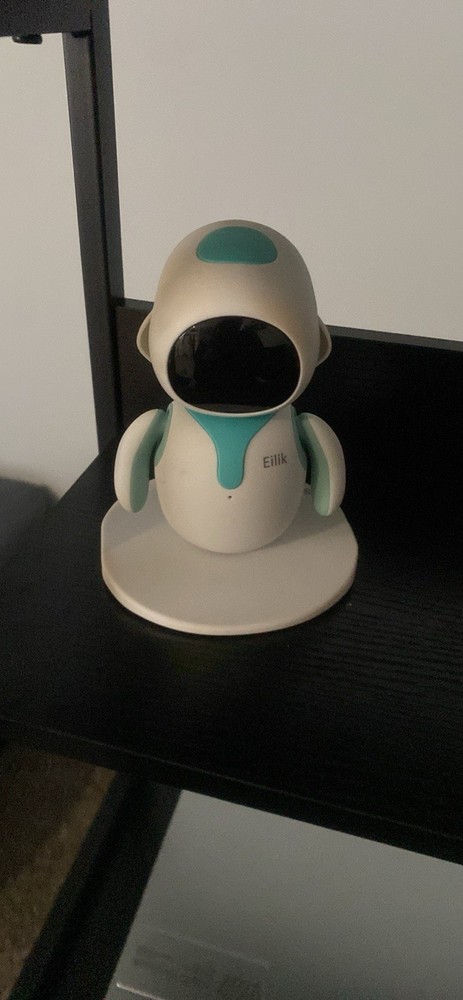 Eilik Robot Toy Electronic Interactive Figure White and Teal