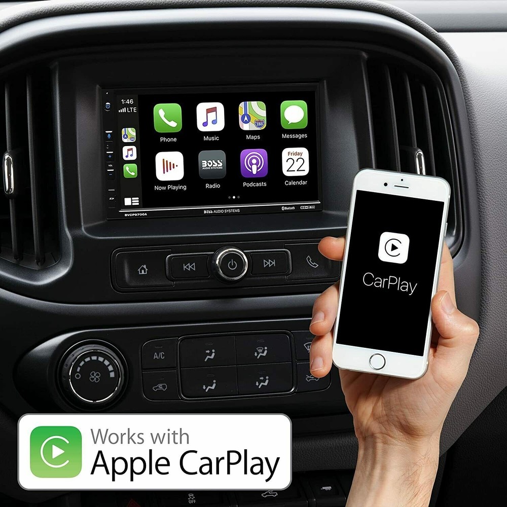 BOSS BVCP9700A Double 2 DIN 7" Car Stereo Apple Carplay Android Auto Bluetooth