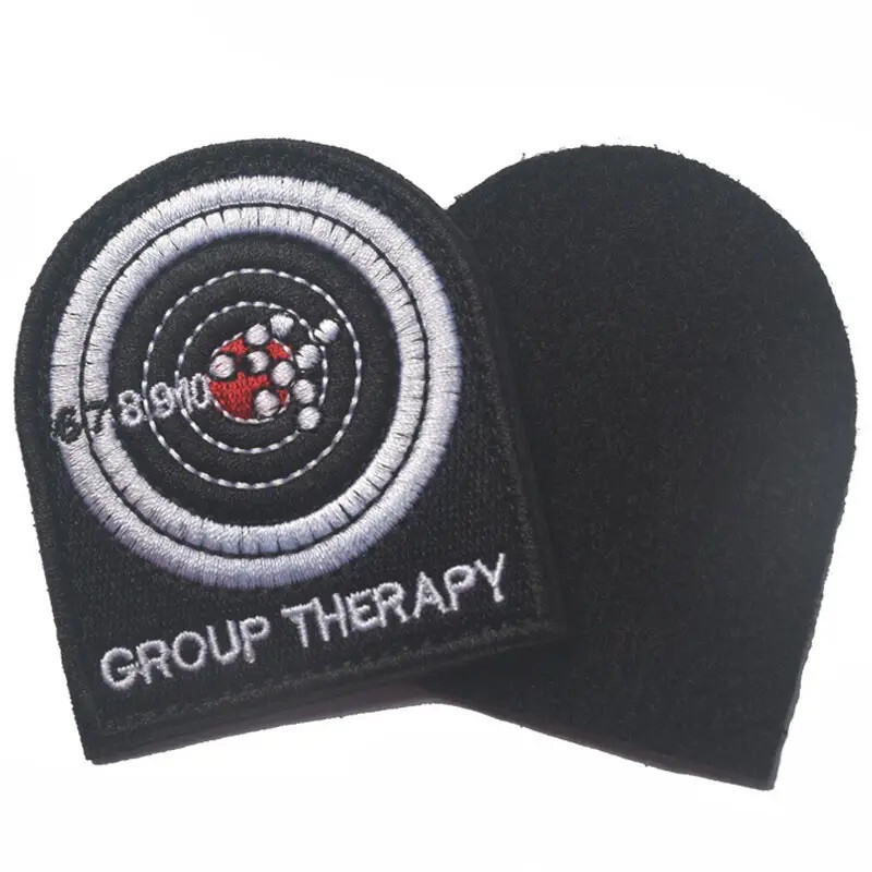 GROUP THERAPY - Archery Target Gun Range Darts Embroidered Hook & Loop Patch