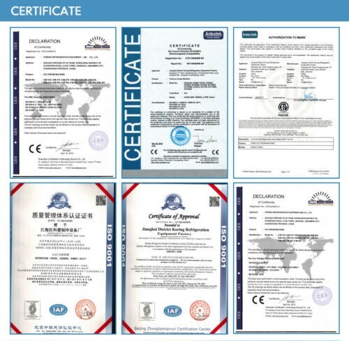 ETL Commercial double square pans roll ice cream machine fried ice cream maker