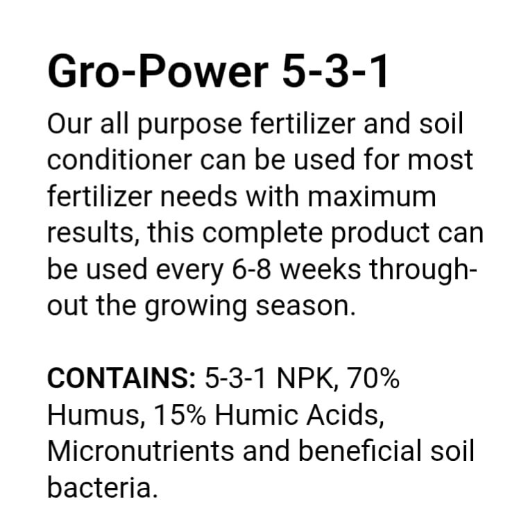🔥5 Lbs Zip Bag GRO-POWER All Purpose Fertilizer professional fruit fertilizer