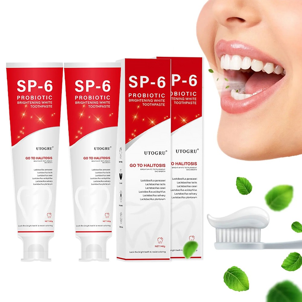 2X Sp-6 Toothpaste SP-6 Probiotic Toothpaste Quick Whitening White Toothpaste