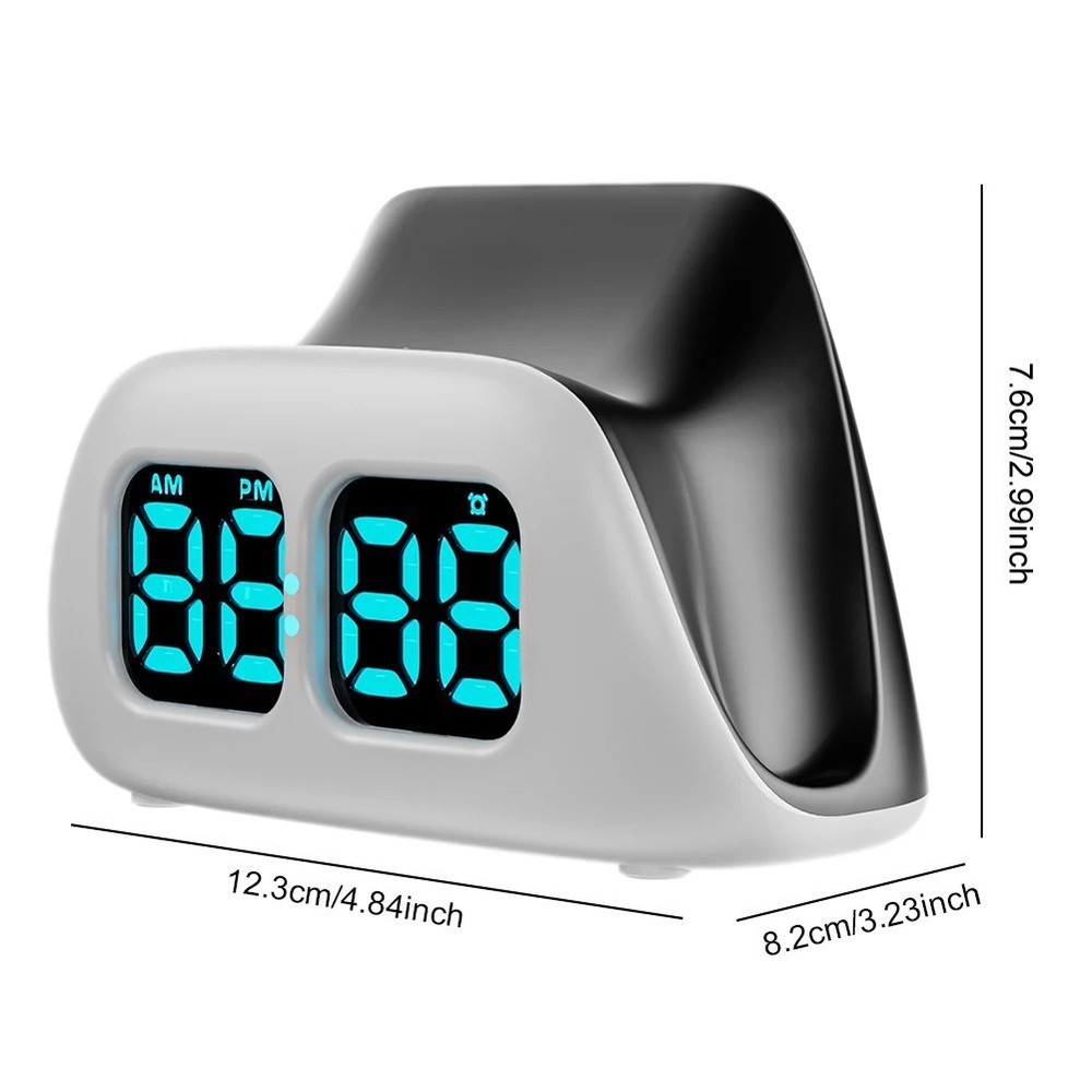 Wireless Fast Charging Dock LED Clock Base PS5 Dual Controller Lighting Stand US