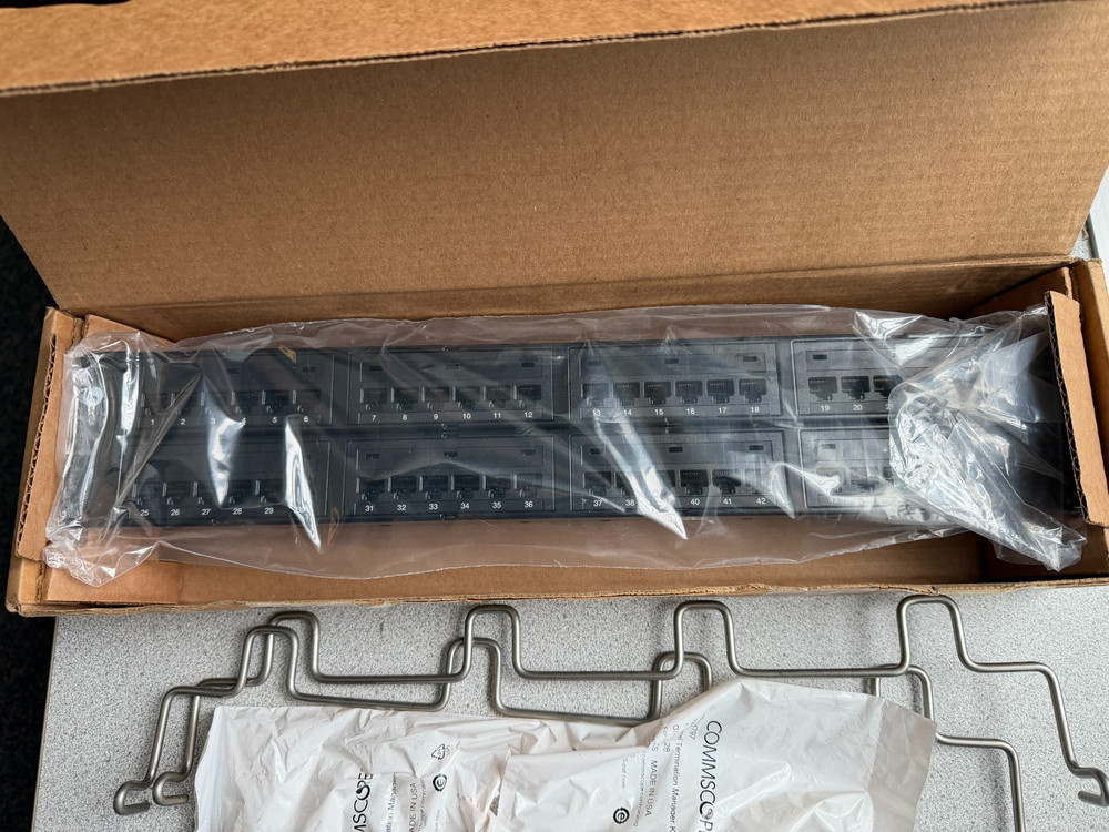NEW CommScope CPP-5E-DM-2U-48 Cat5e 48 Port Patch Panel 760180018
