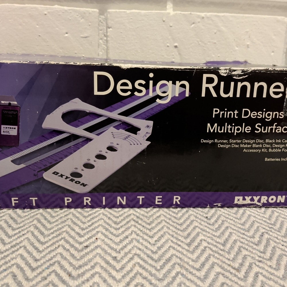 Xyron Design Runner Suite Handheld Craft Printer w/ Accessories