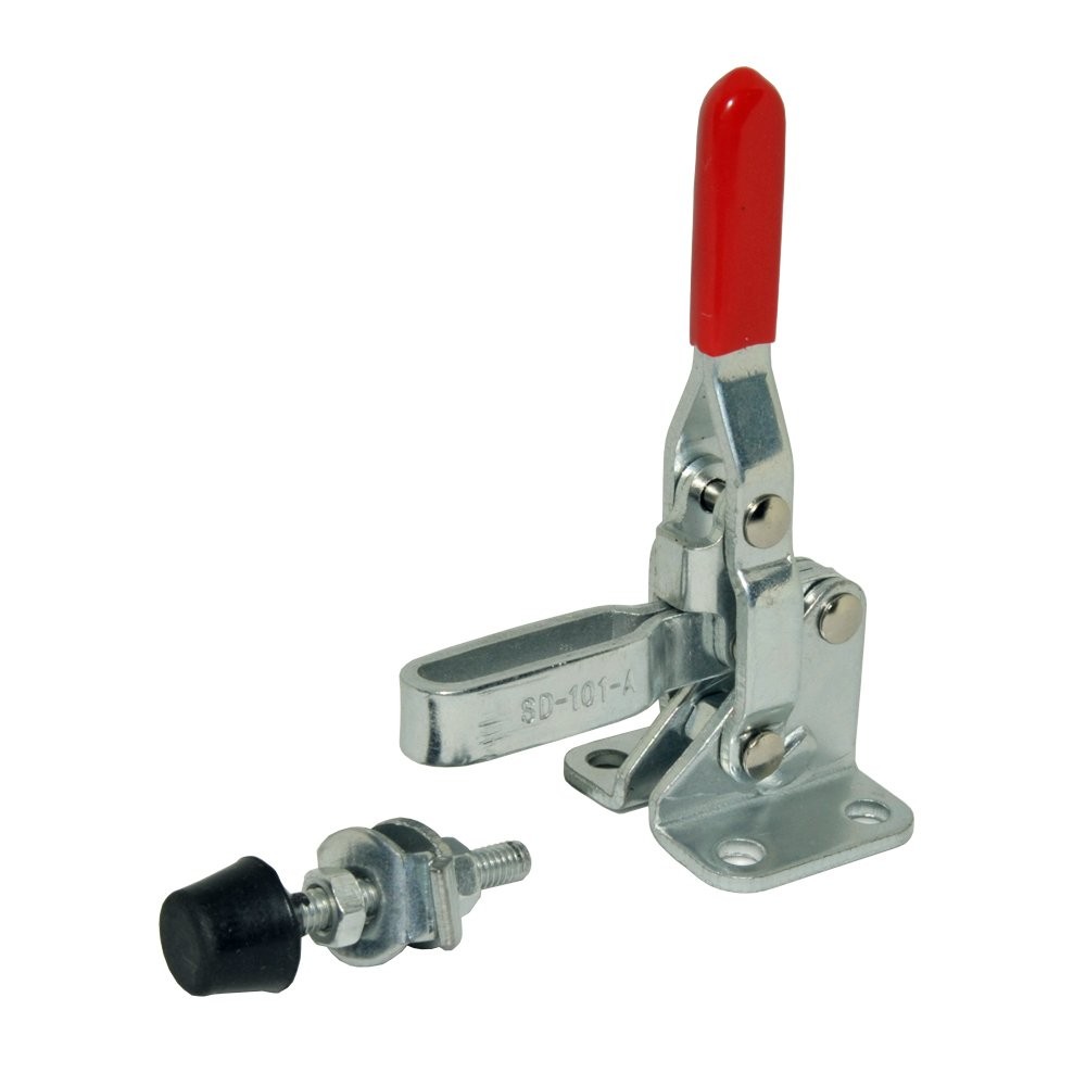 XRPAOWA 4 Pcs Vertical Hand Tool 101-A Quick-Release Toggle Silver & Red