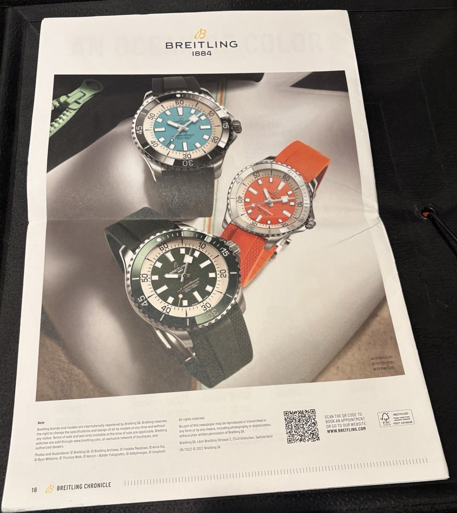 Breitling Superocean Chronicle Magazine 2022