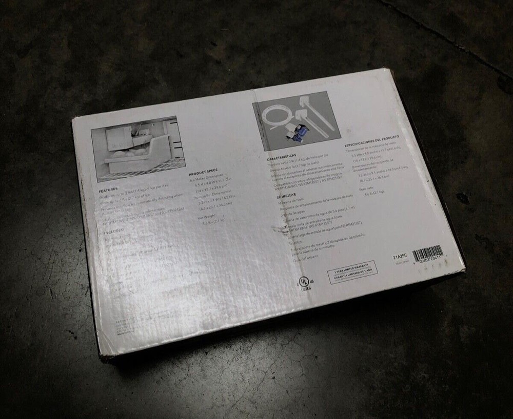 NEW Insignia Refrigerator Icemaker Kit WHITE (204111)