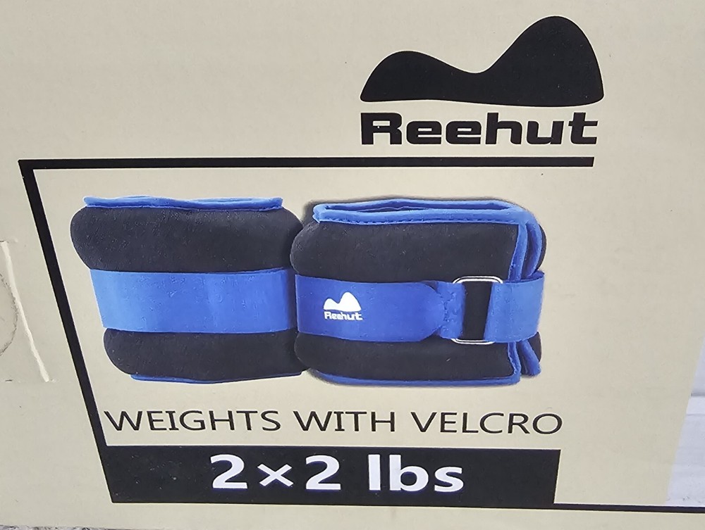 Adjustable Wrist Ankle Weights 1 - pound pair 2 lbs total