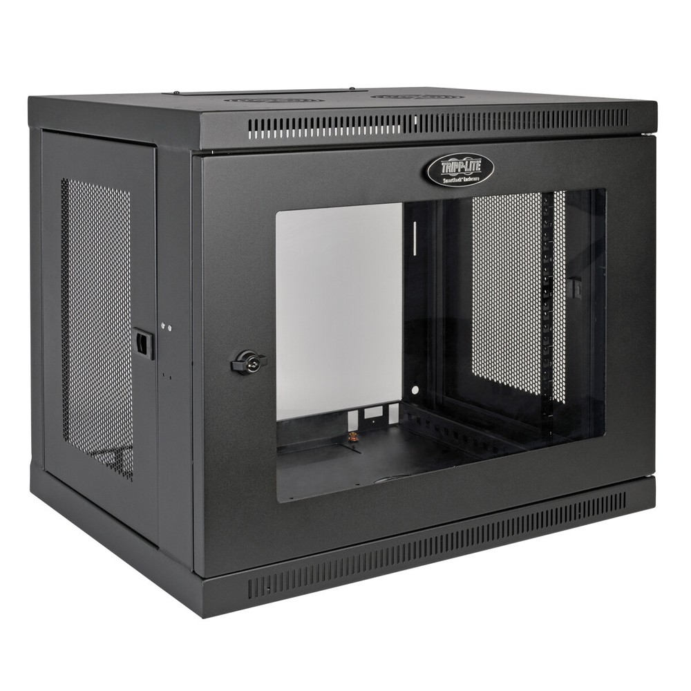 Tripp Lite 19 Inch 9U Wall Mountable Rack Enclosure Server Cabinet - Black