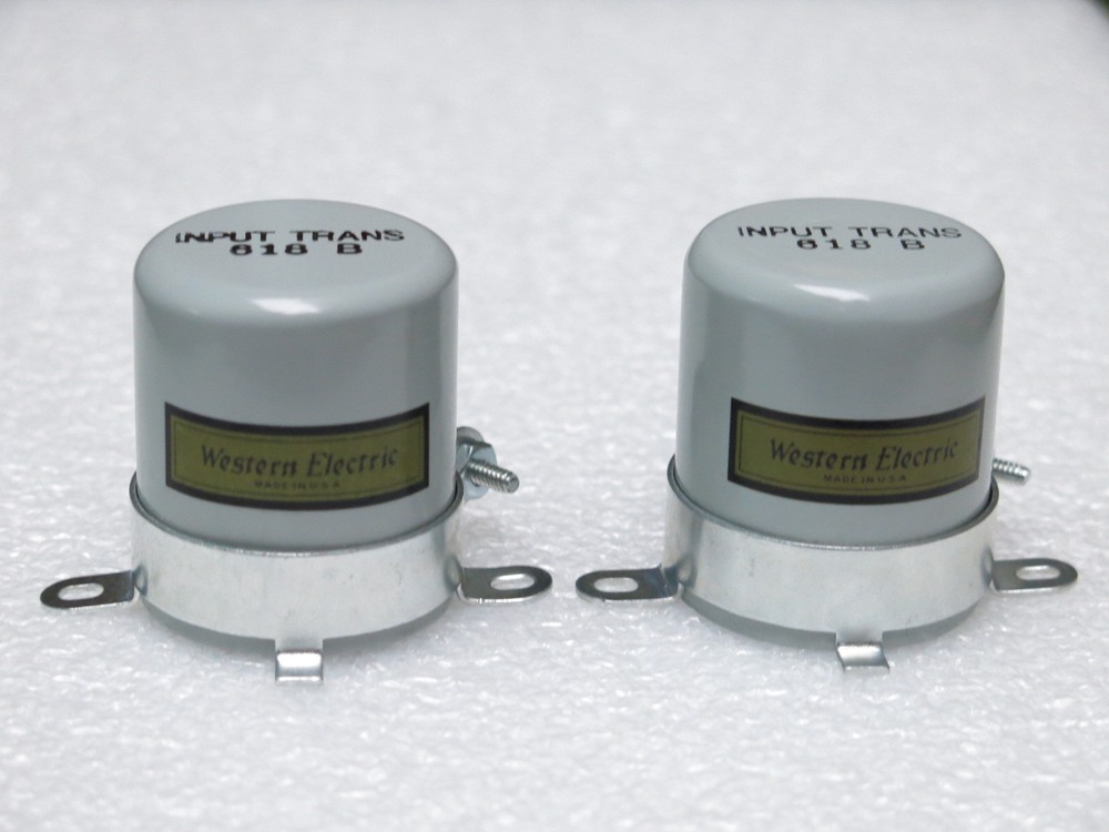 Two Western Electric 618B transformer case replica