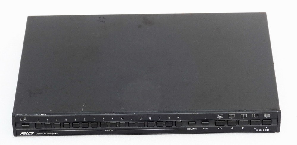 PELCO GENEX 16 CHANNEL SECURITY CAMERA DUPLEX COLOR MULTIPLEXER MODEL MX4016CD-X