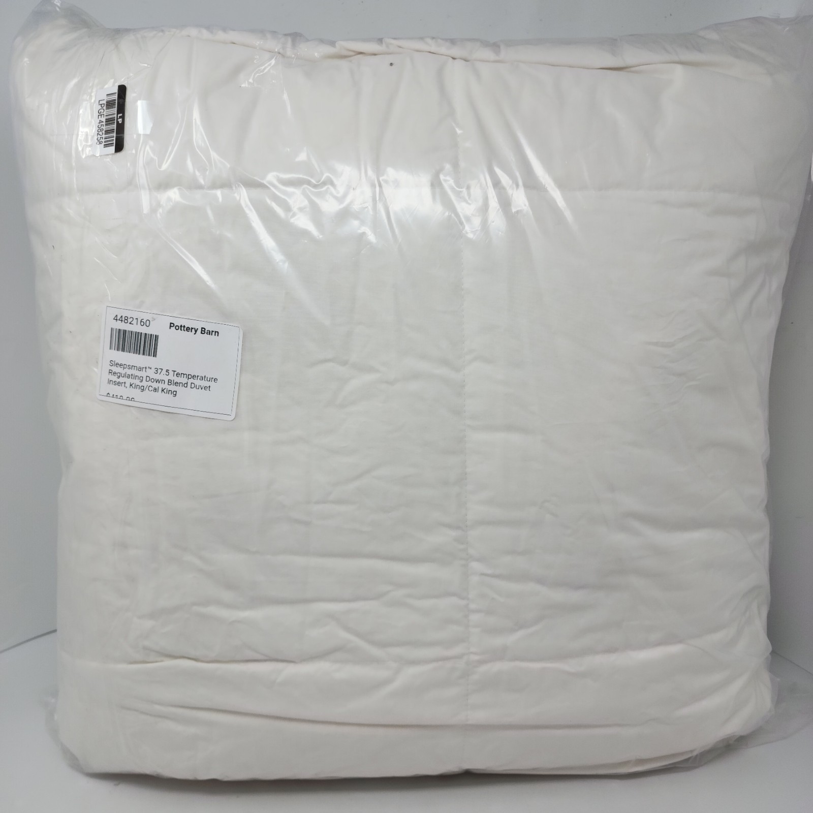Pottery Barn Sleepsmart 37.5 Temperature Regulating 550FP Down Blend King Duvet