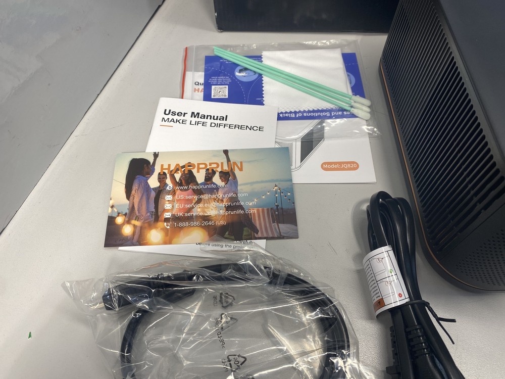 HAPPRUN - 2000 ANSI 4K Decoding Projector with WiFi and Bluetooth